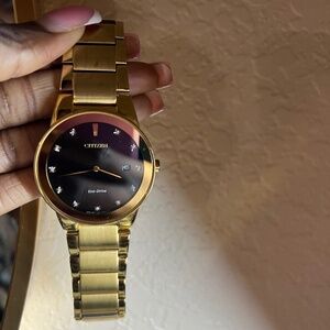 Citizen Axiom Eco-Drive 11 Diamond Gold Watch